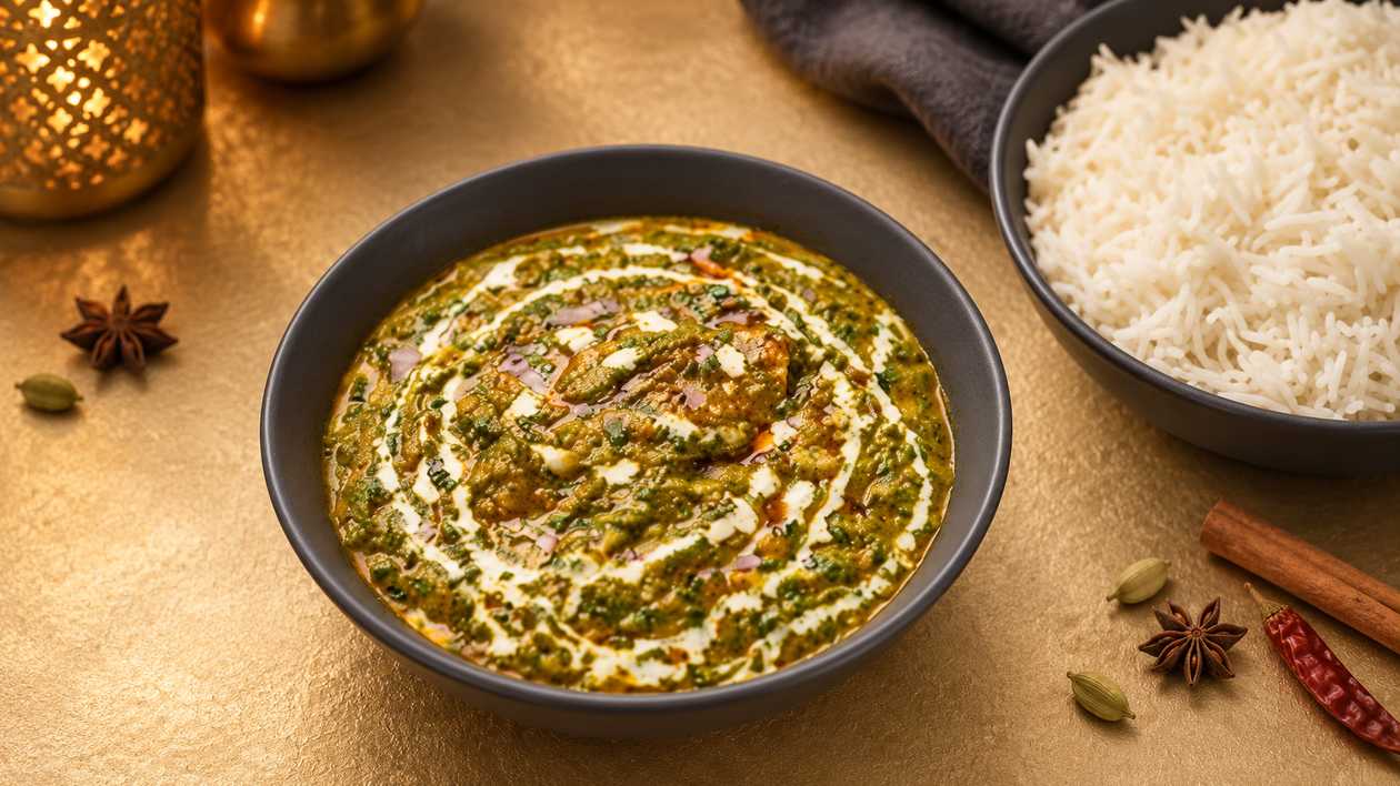 Palak Paneer + Basmati Rice