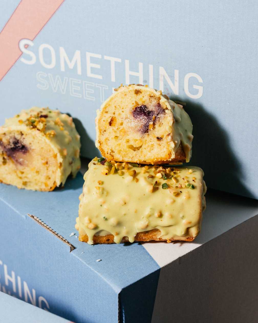Mini Pistachio Blackberry Loaf