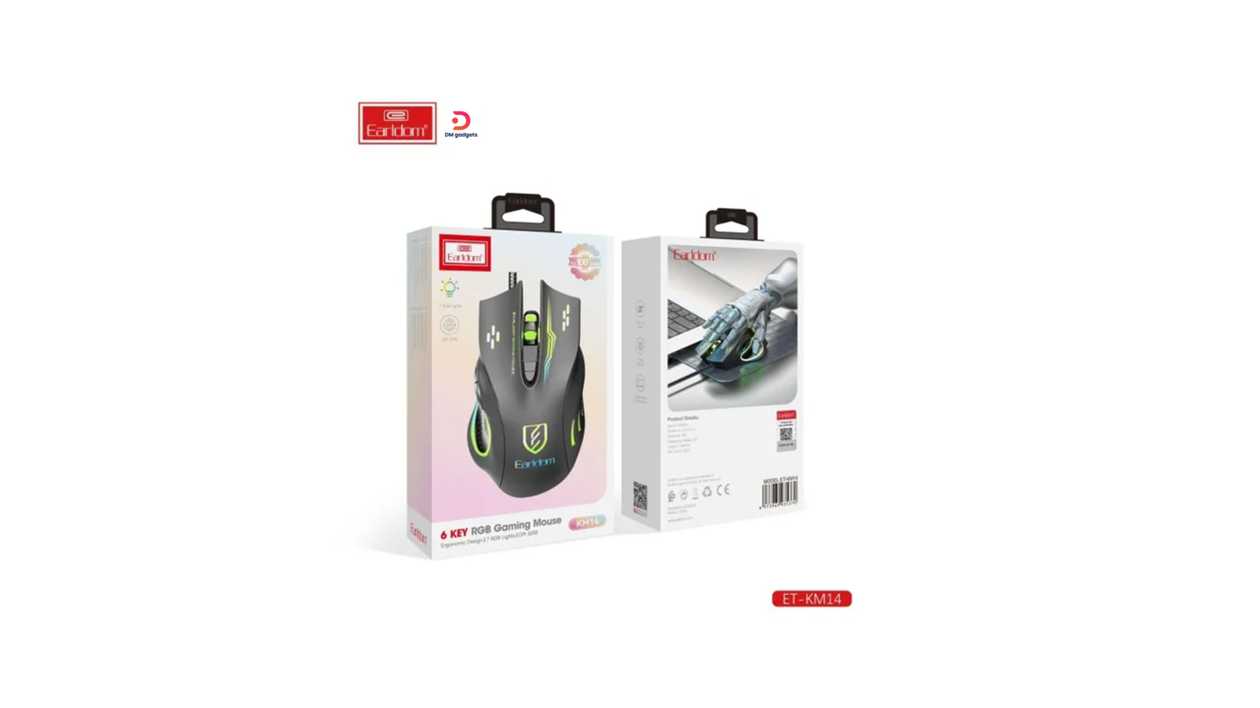#333A#Earldom®KM14 6 Key – 7 RGB Lights Gaming Mouse