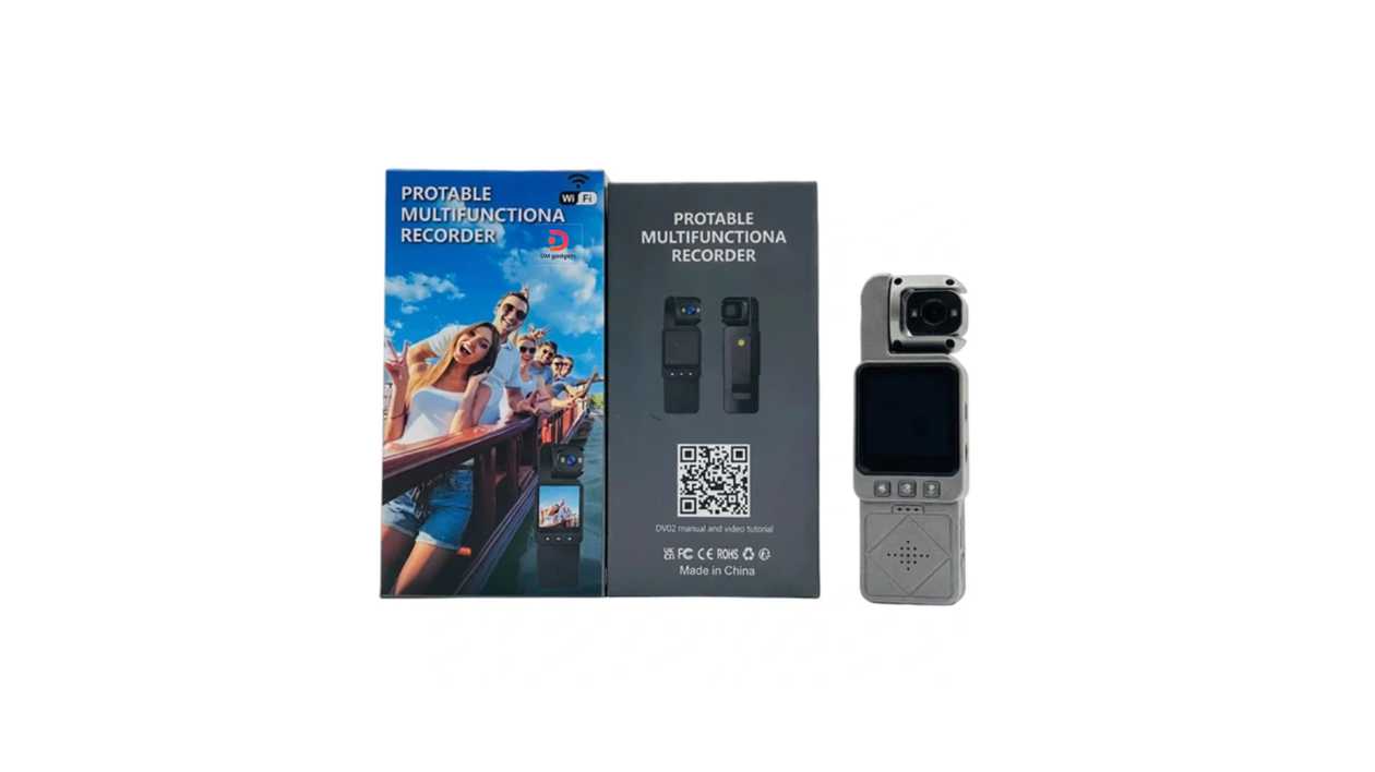 #631A-2#DV02®small WiFi sports camera with 1.54-inch display-Black