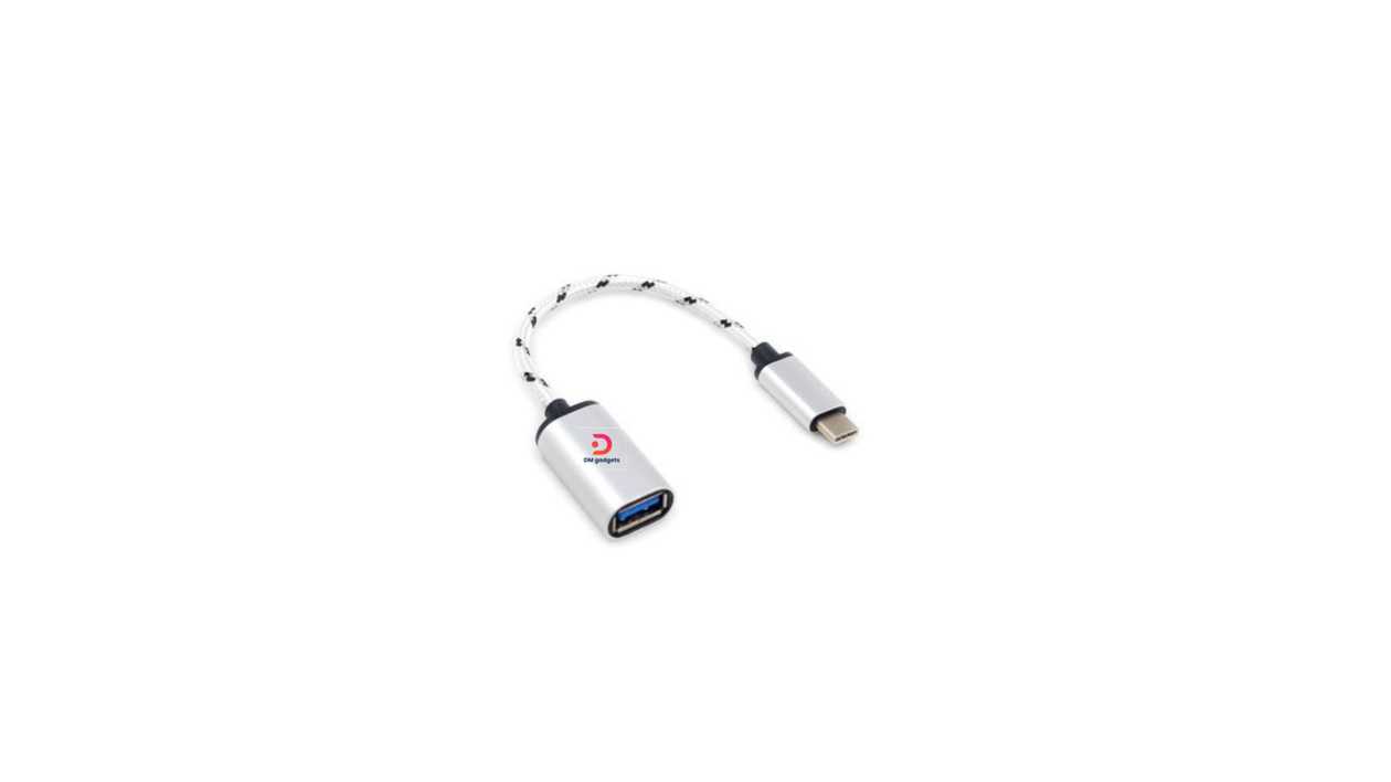 #035AA#DM®JH0180011 USB 2.0 OTG Type-C adapter cable – Silver