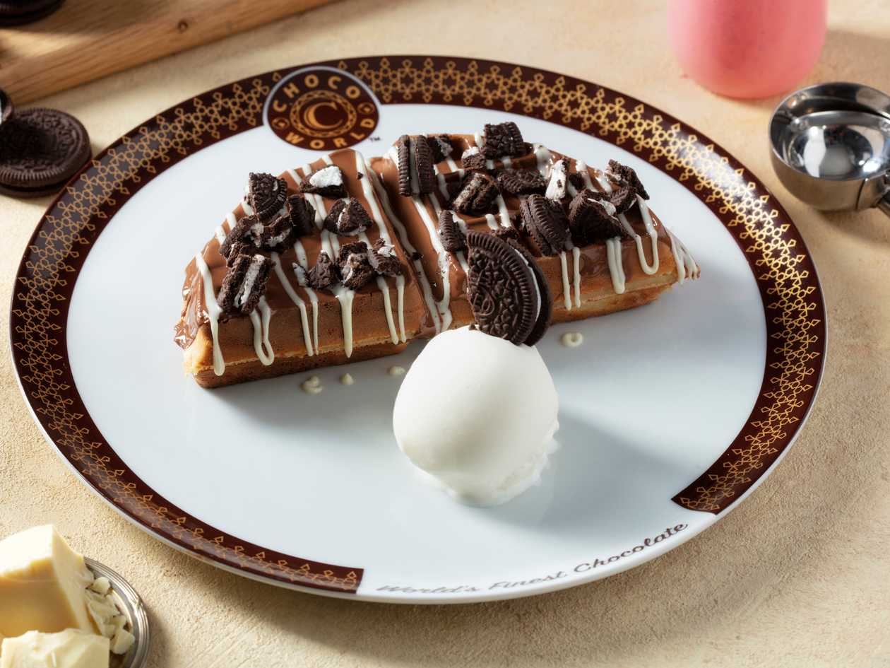 Oreo Ice - Triangle Waffle