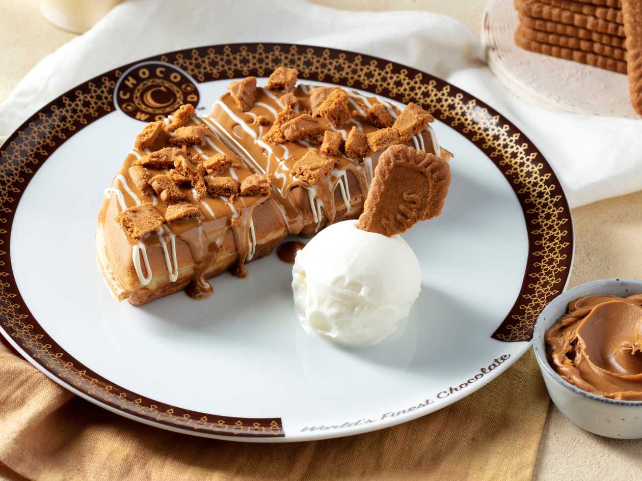 Biscoff Ice - Triangle Waffle