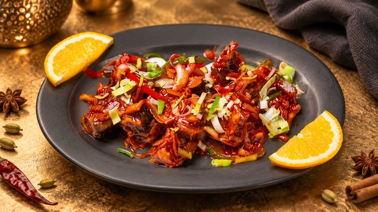 Crispy Eggplant with Ginger Chilli Sauce🌶