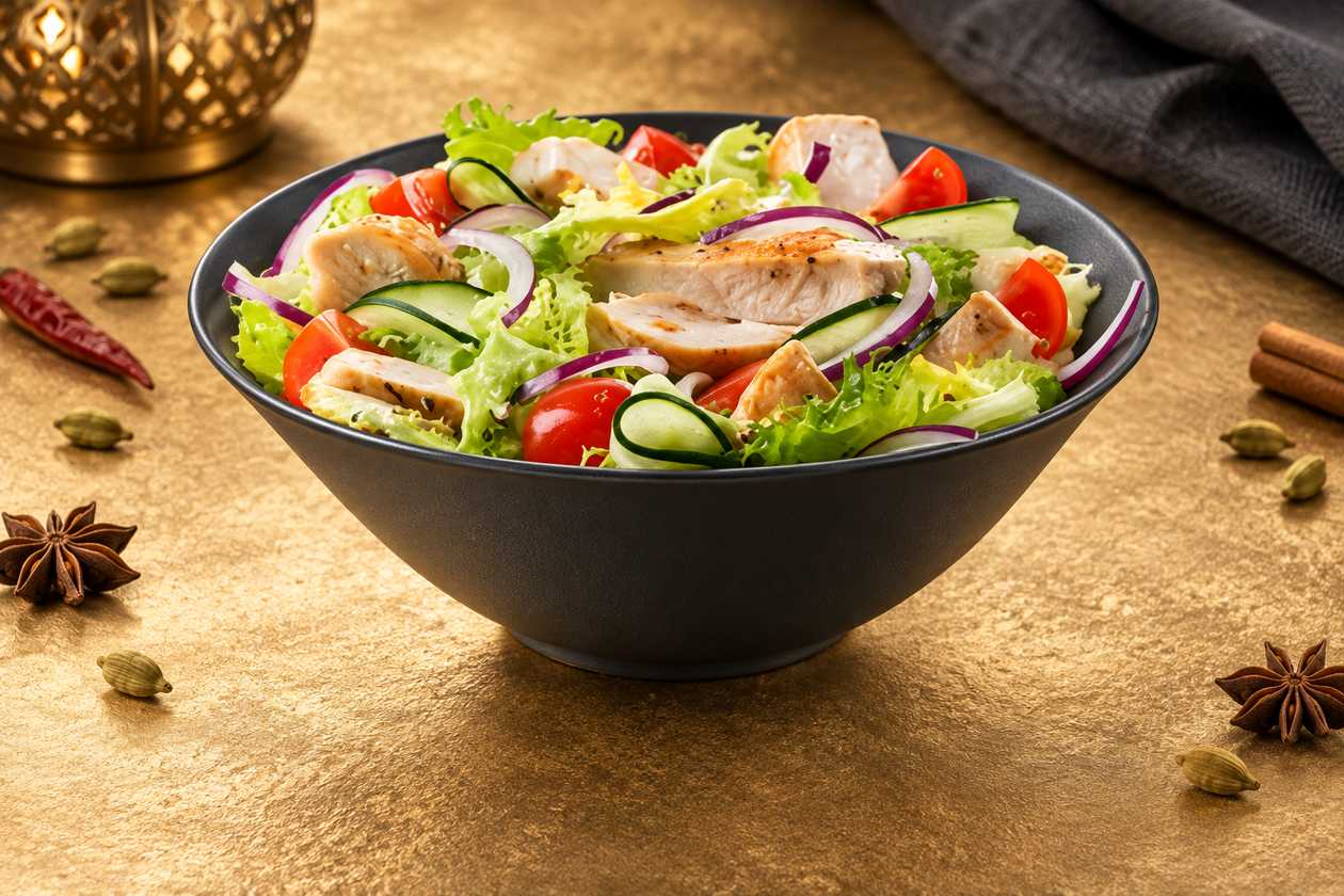Chicken and Prawn Mix Salad