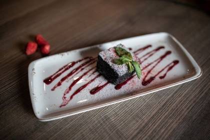 Šiltas Brownie pyragas