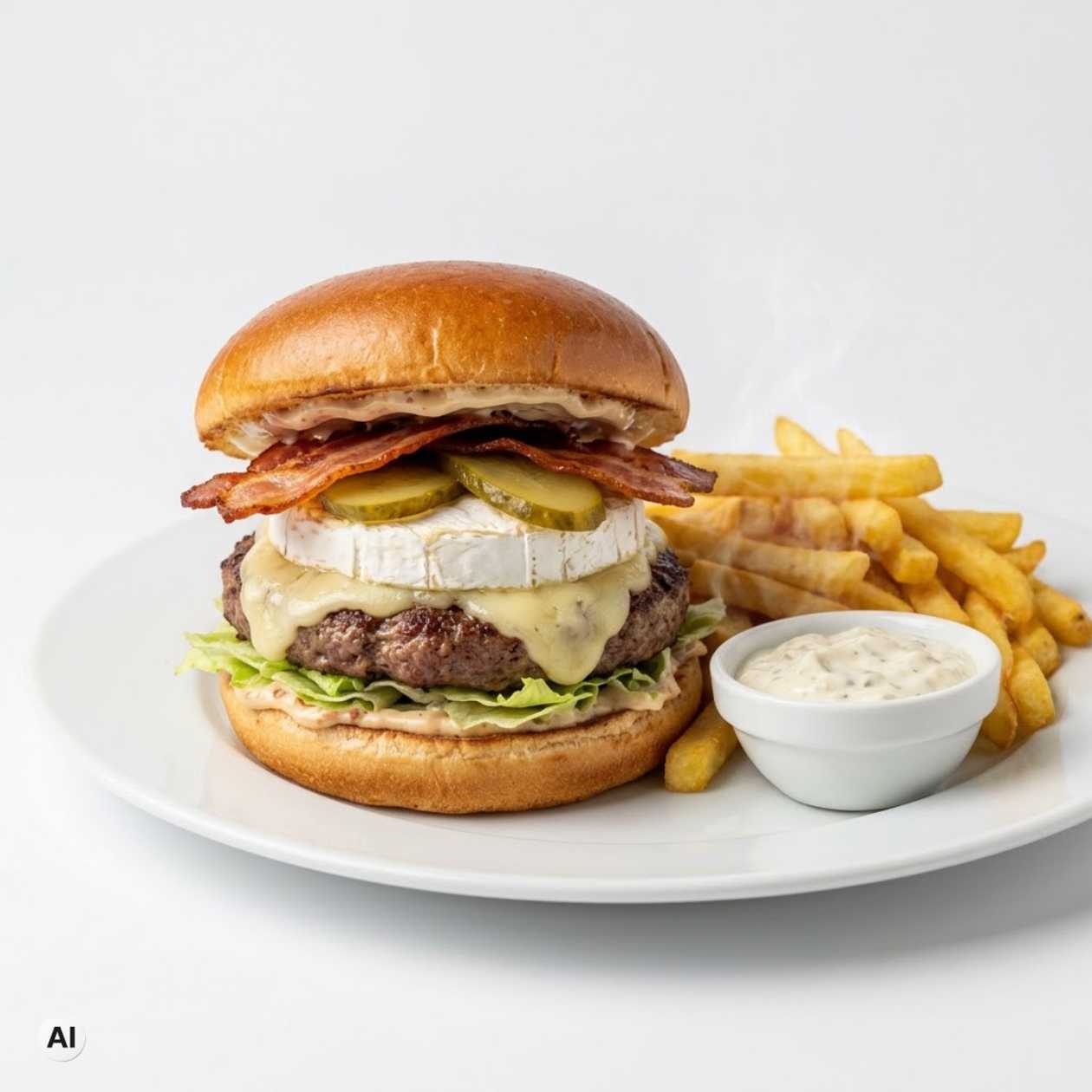 Hermelín burger s hovädzím mäsom