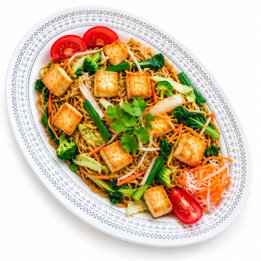 Tăiței Prăjiți Cu Legume Și Tofu