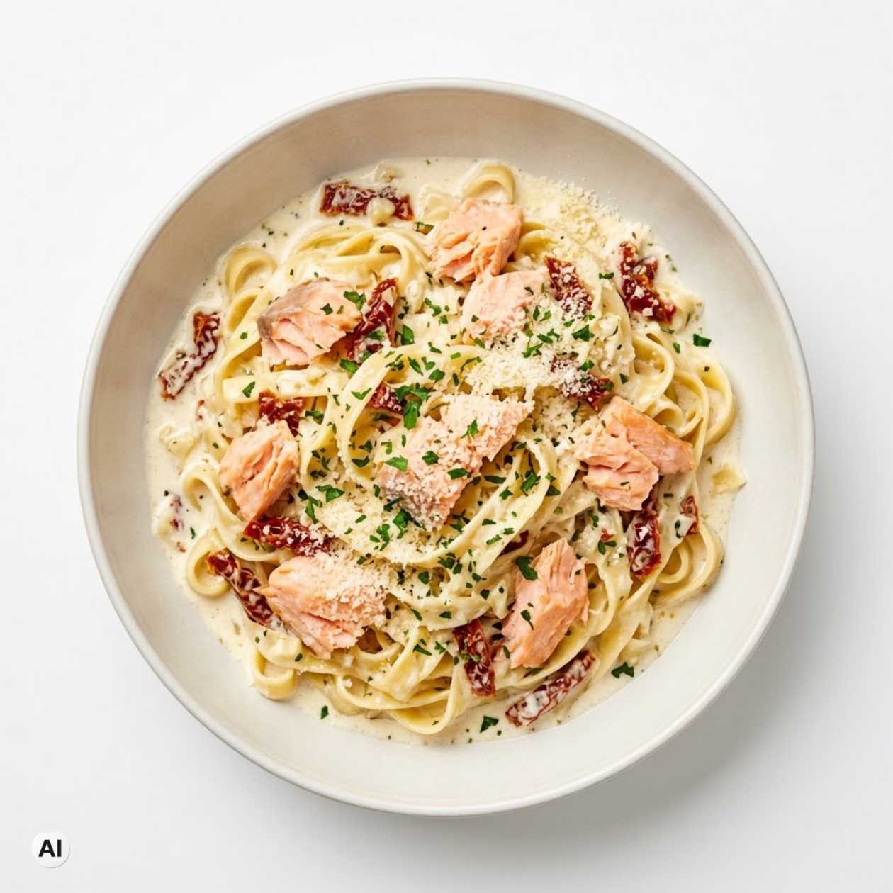 Krémové Tagliatelle s lososom
