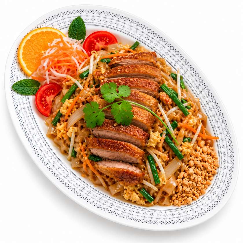 Pad Thai Cu Rață Prăjită