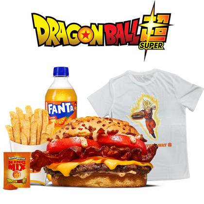 Brutal Bacon Super Saiyan Large Meal with T-shirt