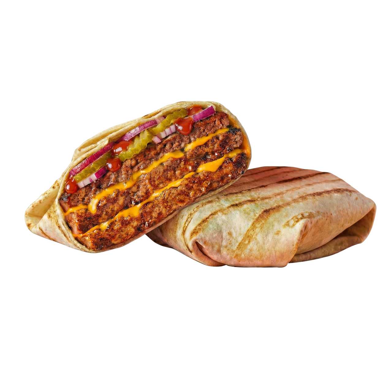 Trigubas wrapper su jautiena