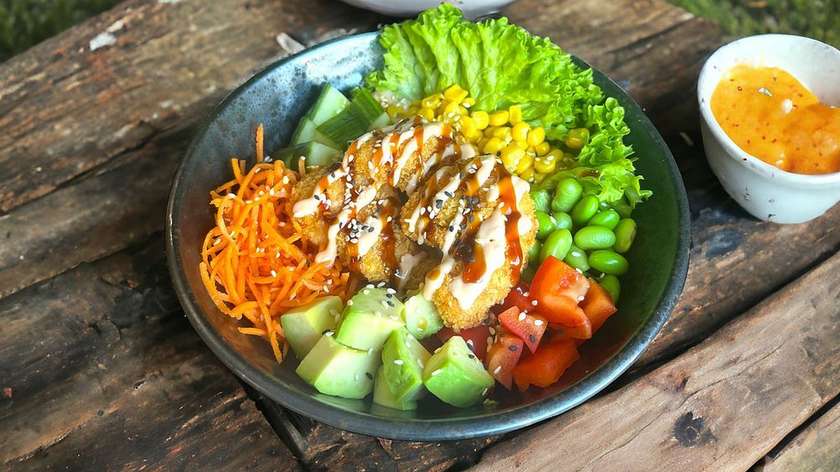 Poke bowl Krevety(1,6,11)