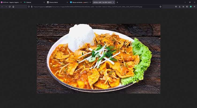 Stir-fried kimchi with tofu(1,6)