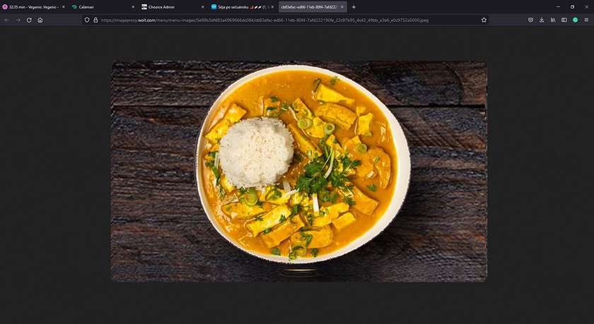 Tofu with curry sauce(6)