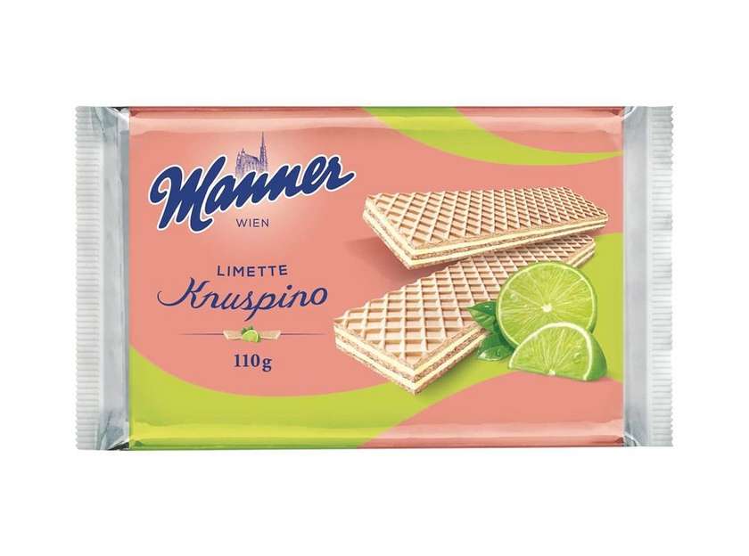 Manner Knuspino Wafers Lime 110g