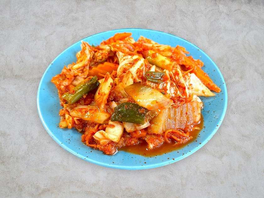 Homemade kimchi