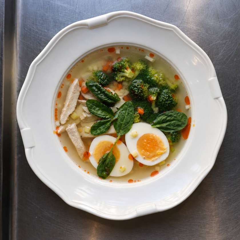 Курячий бульон з овочами