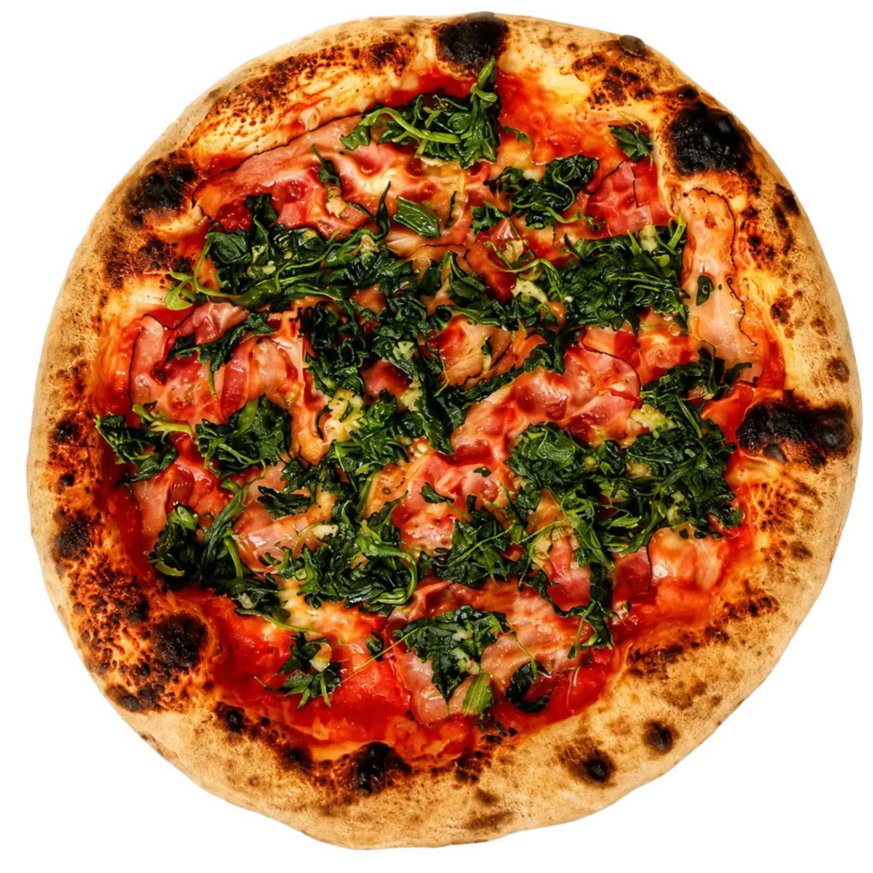 With Spinach and Garlic
