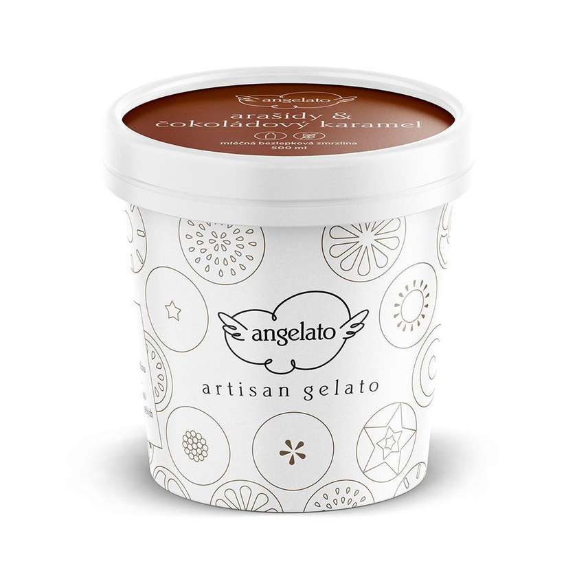 Angelato Arašídy a čokoládový karamel 120ml