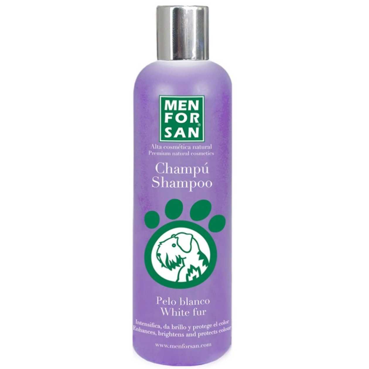 Men For San White Fur Shampoo for Dogs, 300ml - Shampoo for dogs with white and light coats