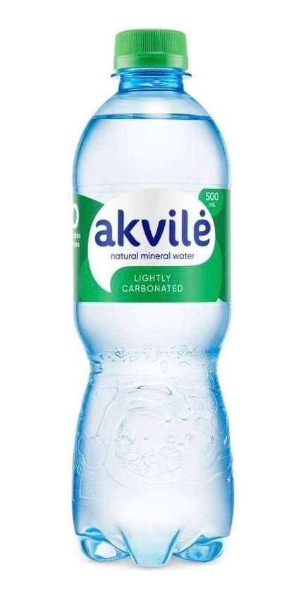 Akvilė gazuotas mineralinis vanduo 0,5 l