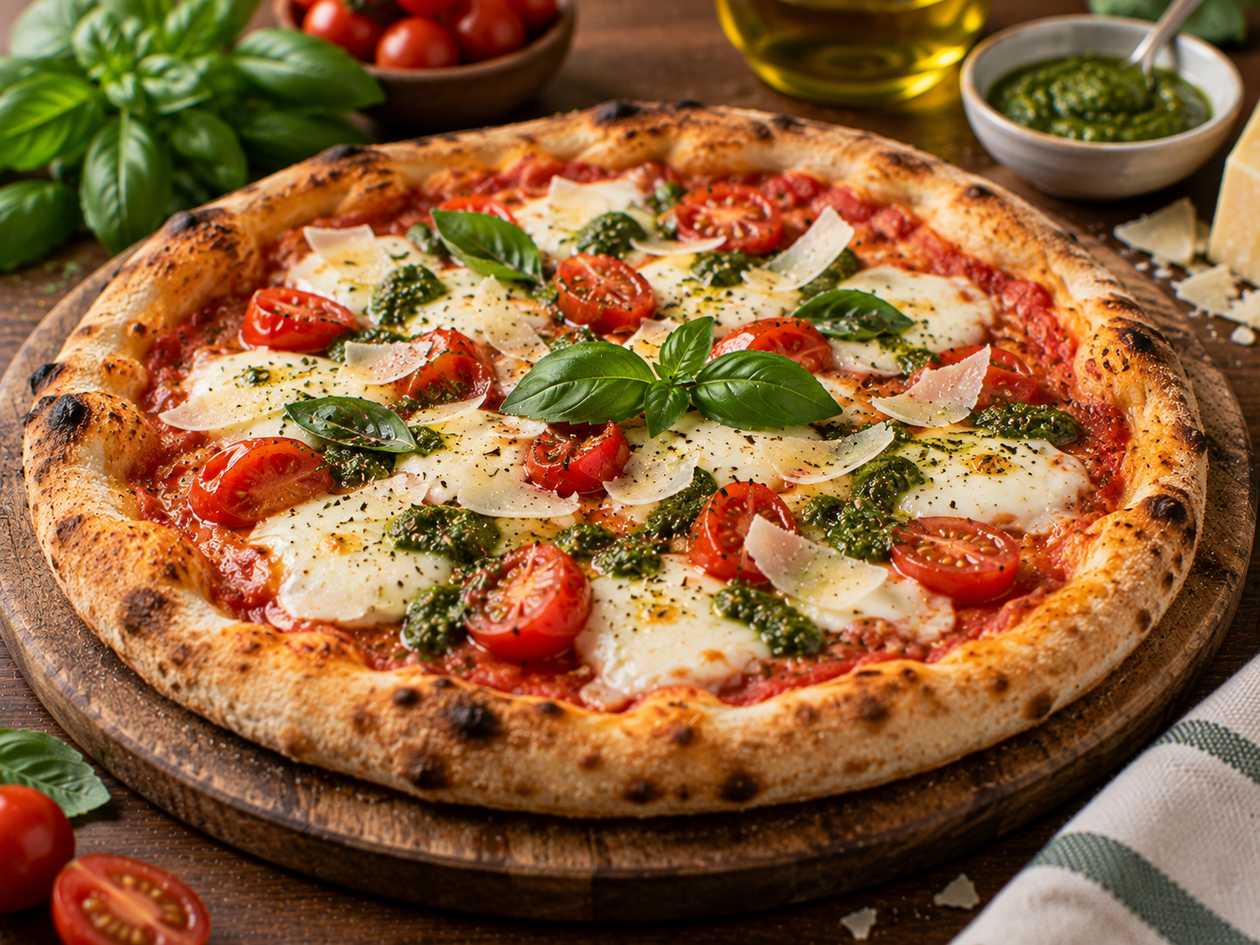 Margherita-Caprese Pizza