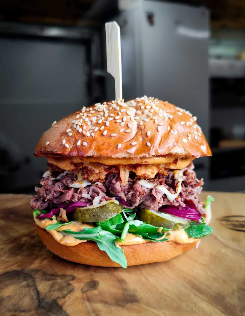 Pulled Beef Burger