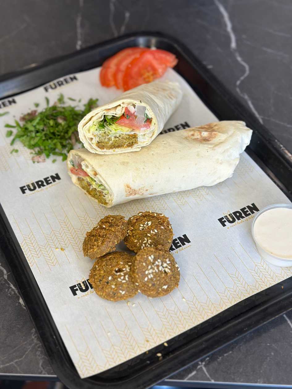 1+1 Fried Falafel Wrap