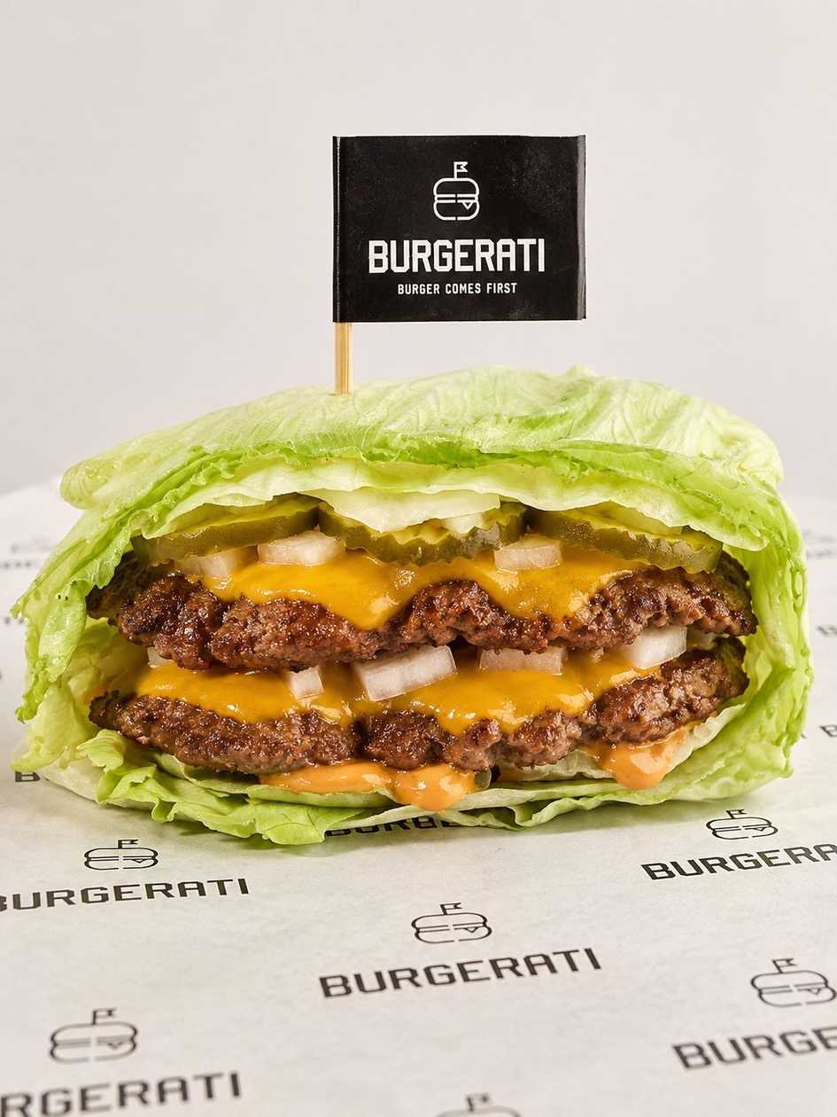LETTUCE DOUBLE CHEESSEBURGER