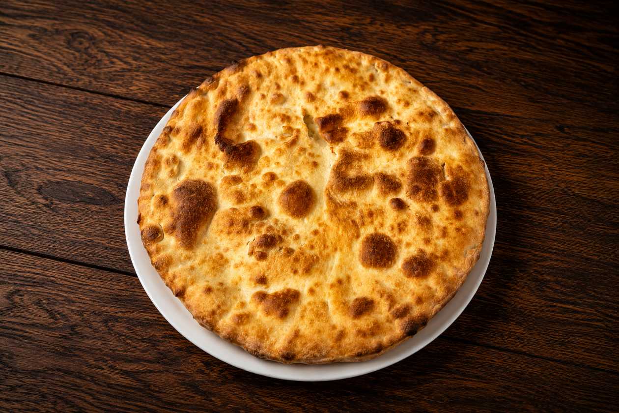 Gruzínský cléb s paremezanem a česnekem