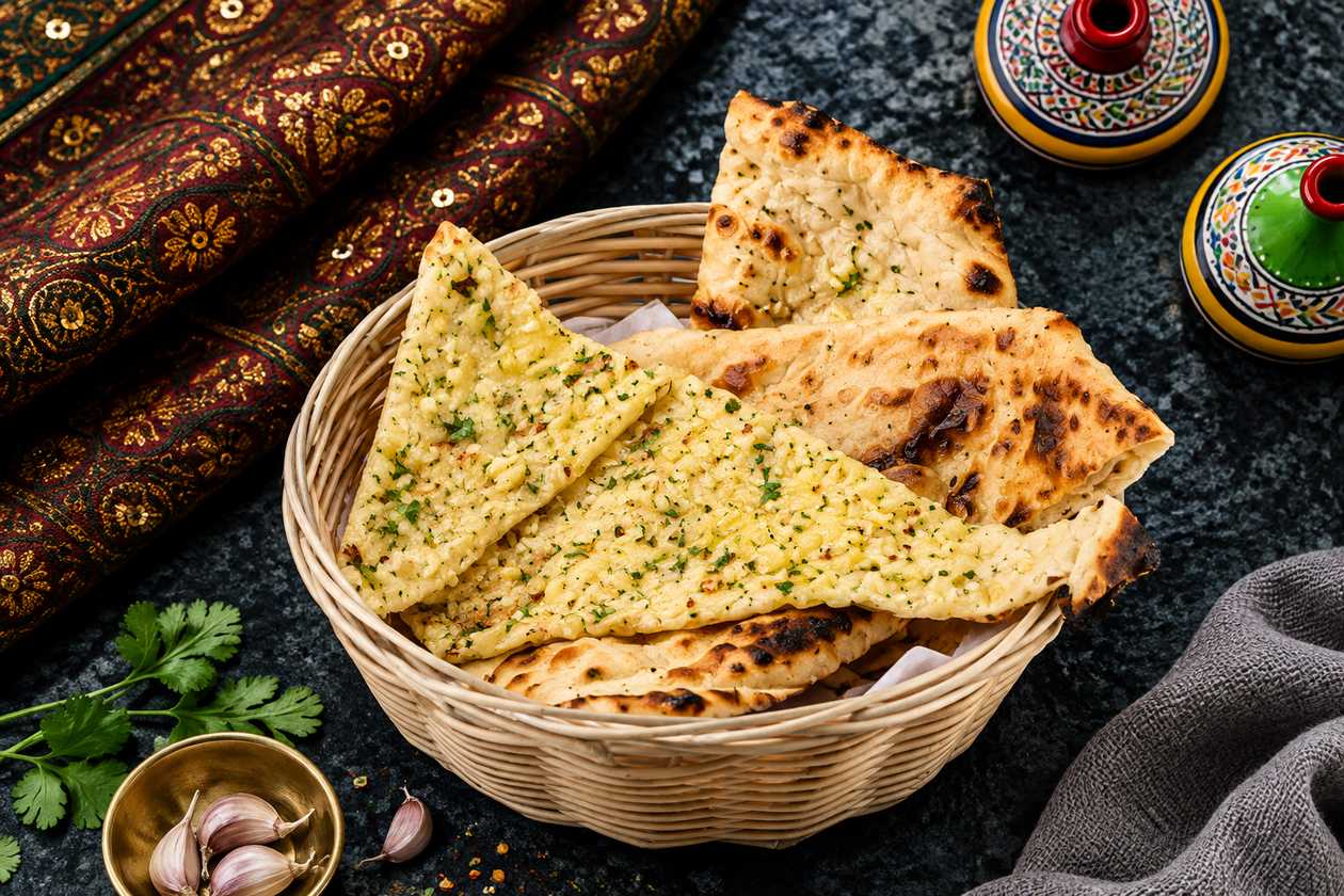 Naan duona su sūriu