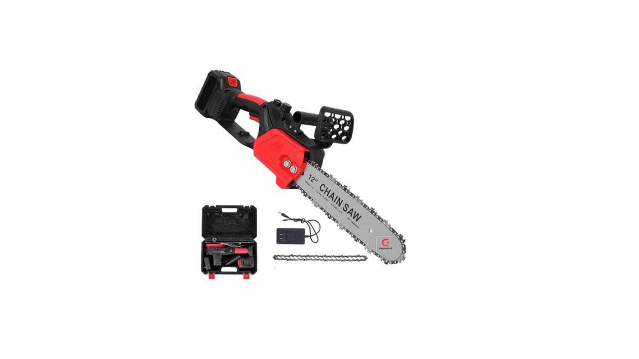 #910-3#Bisutime®Rechargeable 12″ 21V 68V 1200W Electric Hand Saw – Chainsaw