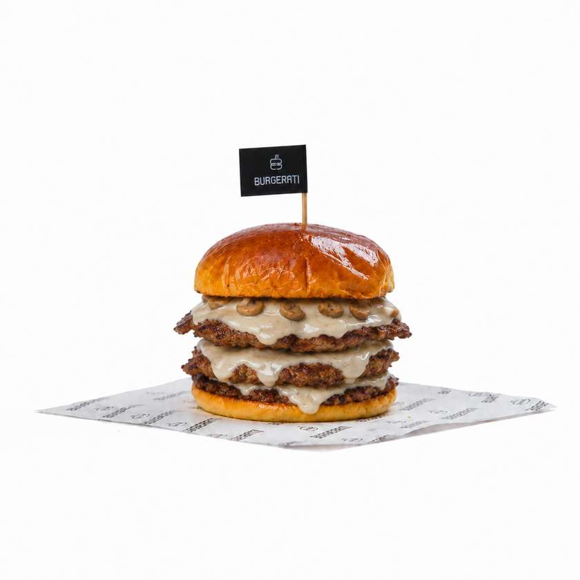 SMASHED TRIPLE TRUFFLE SIGNATURE BURGER