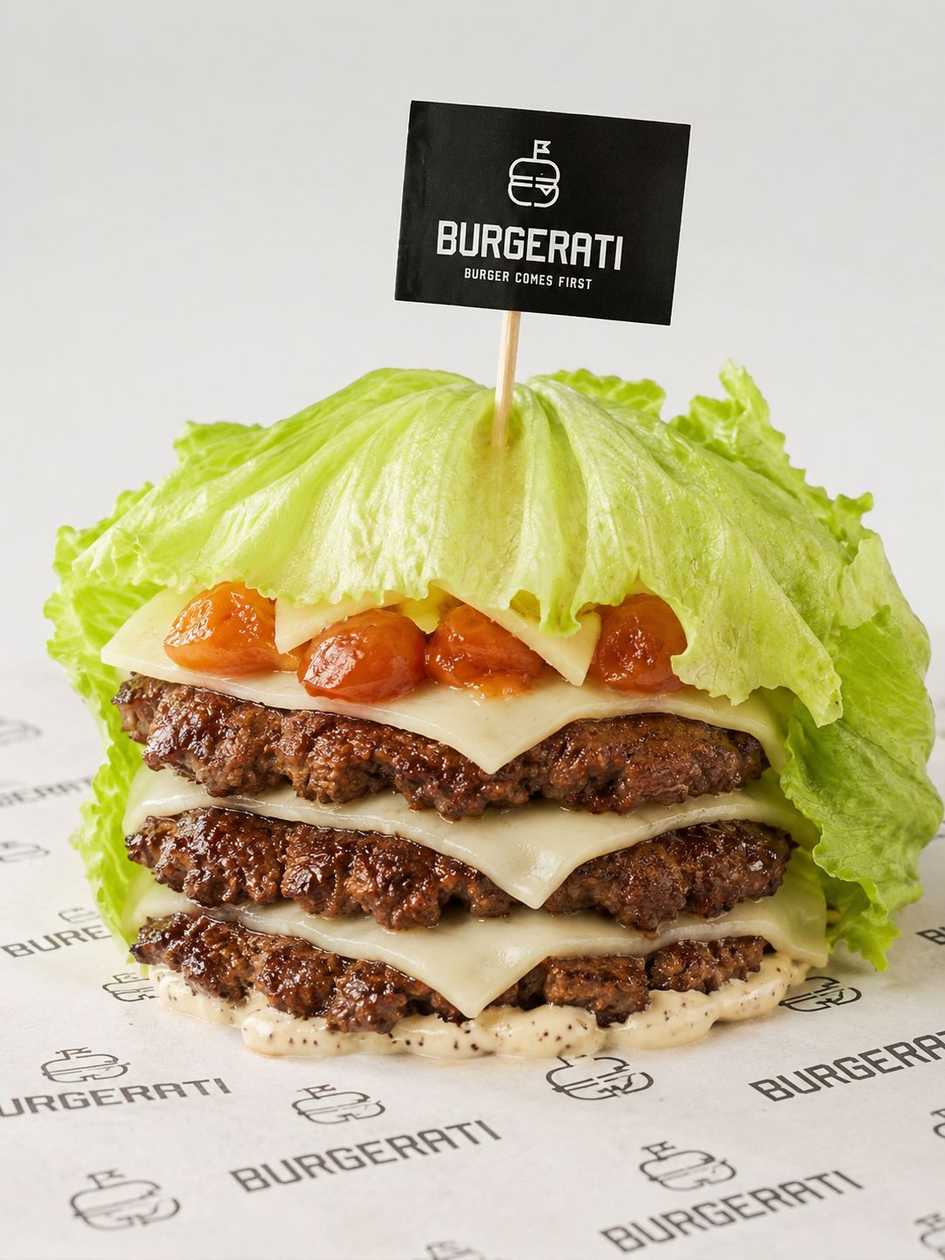 LETTUCE TRIPLE TRUFFLE SIGNATURE BURGER