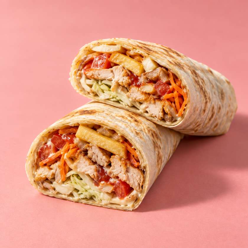Arabic wrap with chicken