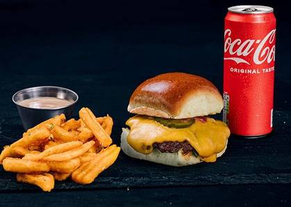 Cheese Smash Burger Combo