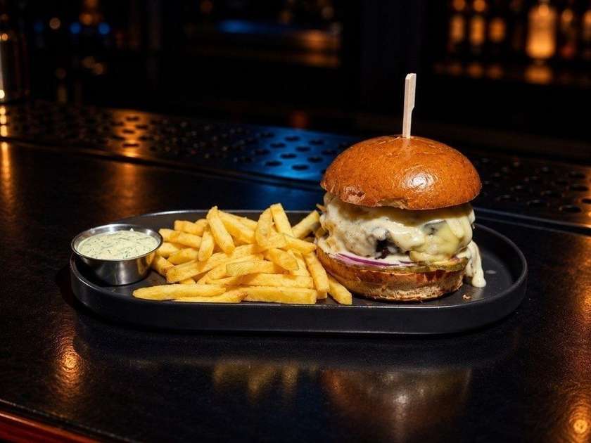 Mushroom Veal Burger