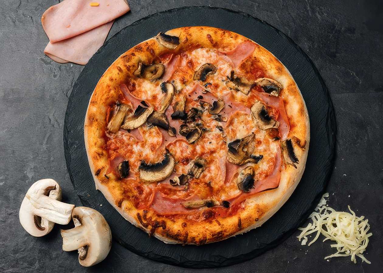 Small Ham & Mushroom Pizza