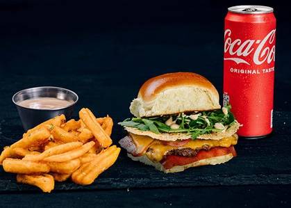 Red Slice Smash Burger Combo