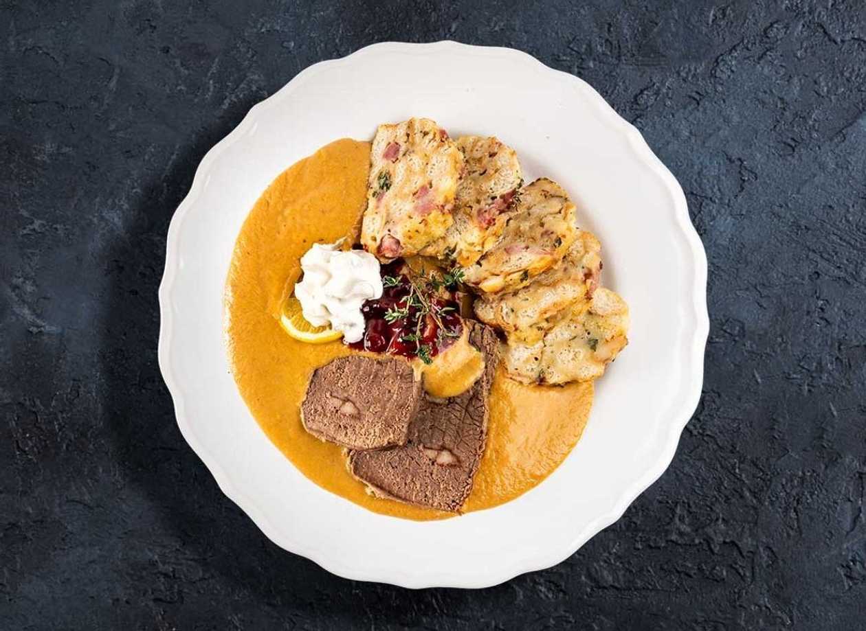 Beef Sirloin in Cream Sauce + Karlovy Vary Dumplings