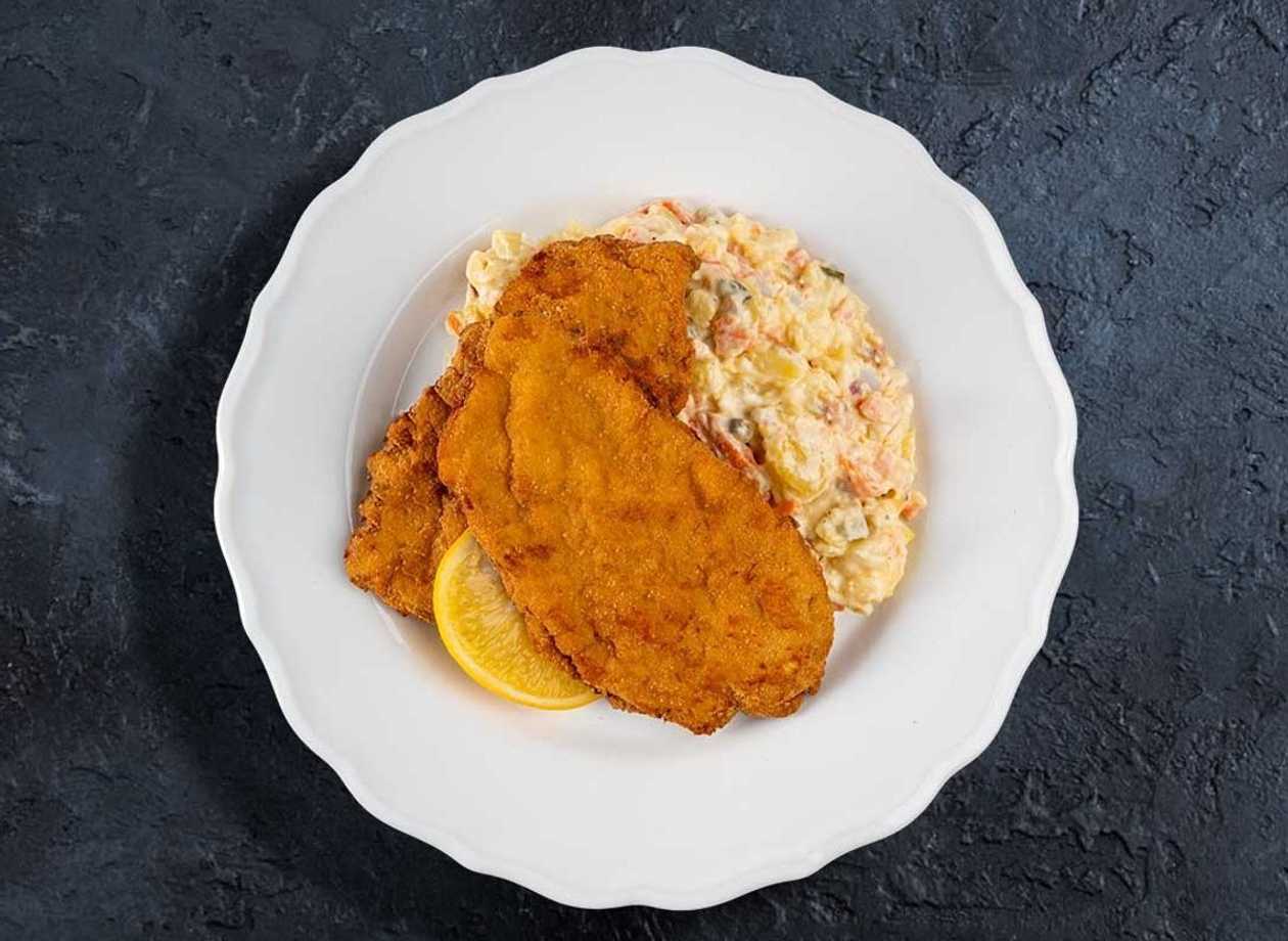 Chicken Schnitzel + Potato Salad