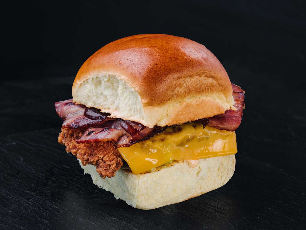 Crispy Chicken Bacon Burger