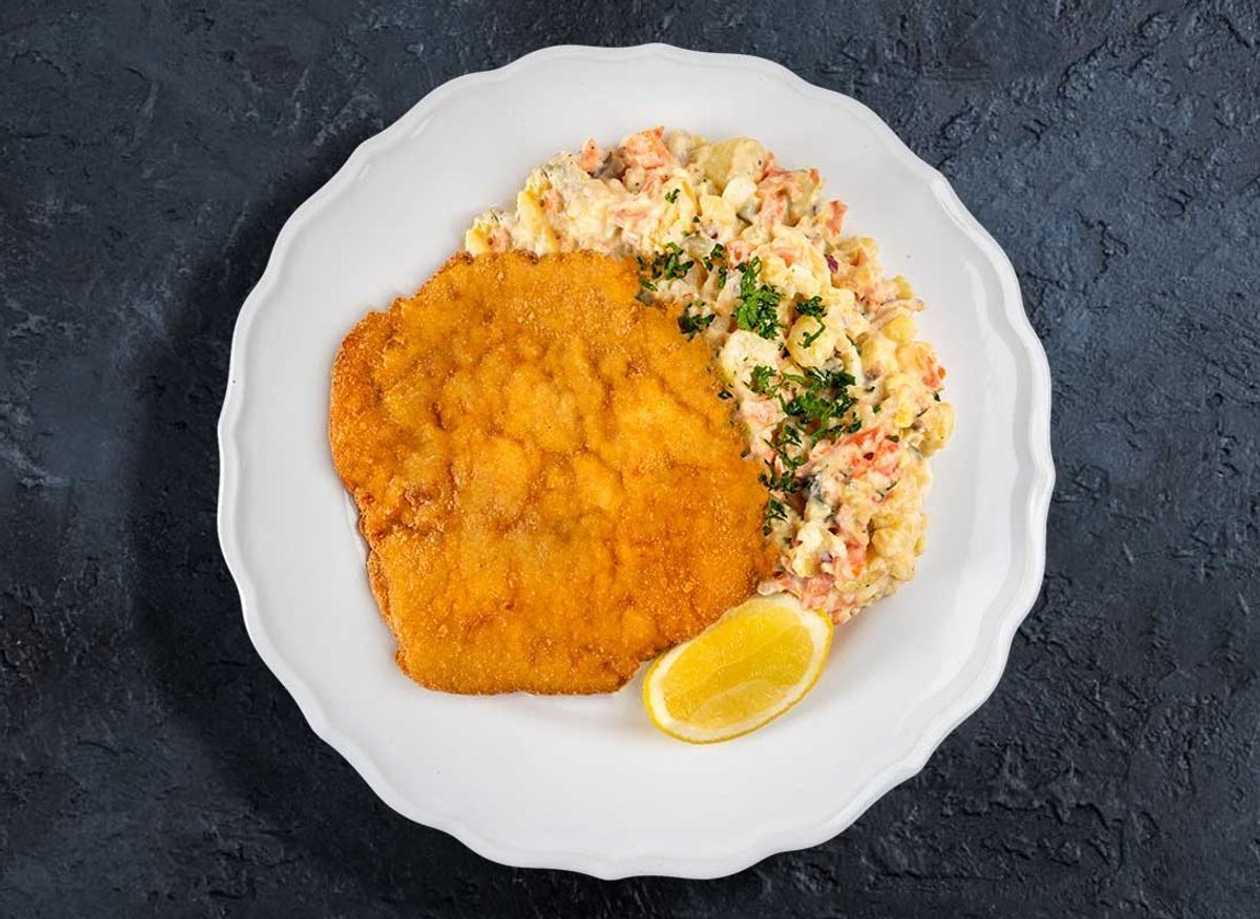 Pork Schnitzel + Choice of Side Dish