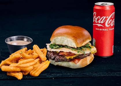 Red Slice Burger Combo