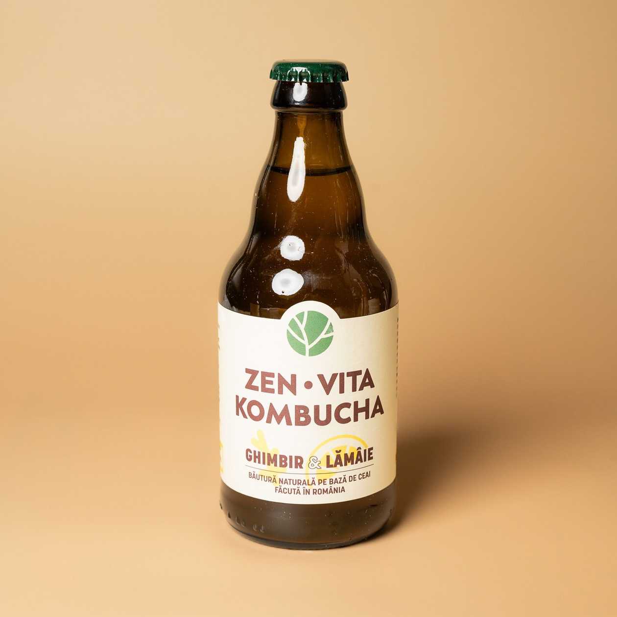 Kombucha Zenvita - Ghimbir și Lămâie