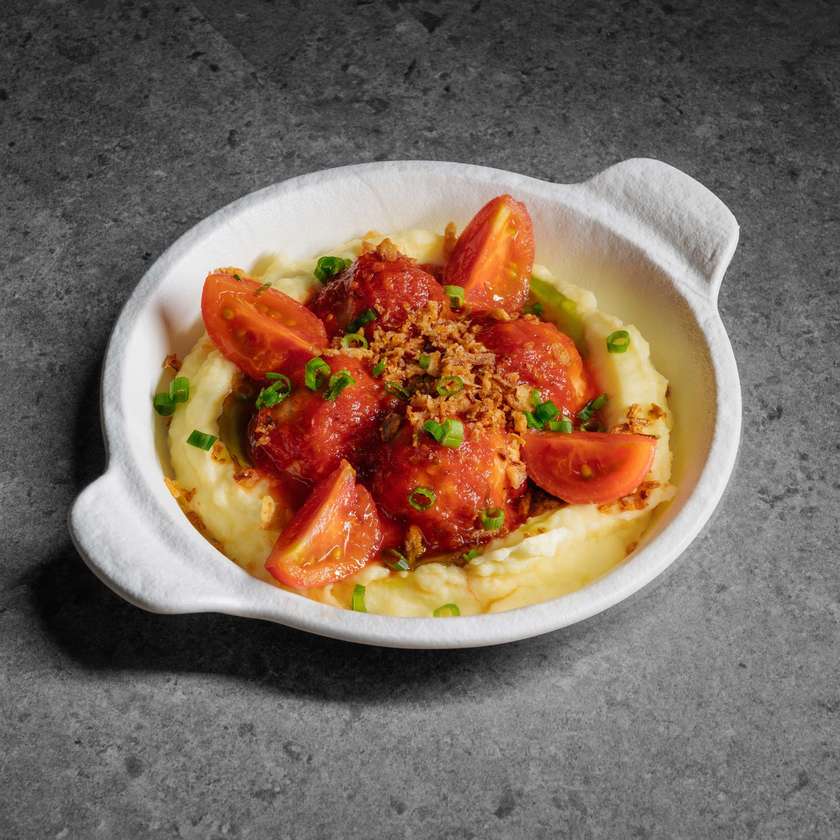Meatballs chicken tomato sauce