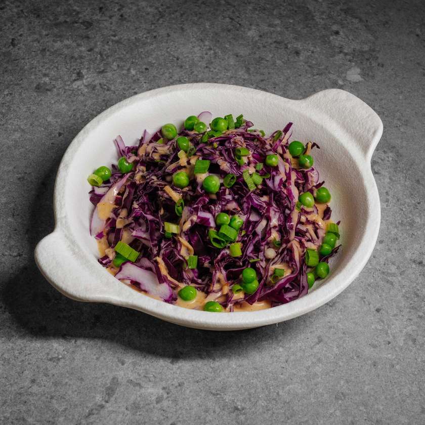 Salad with red cabbage