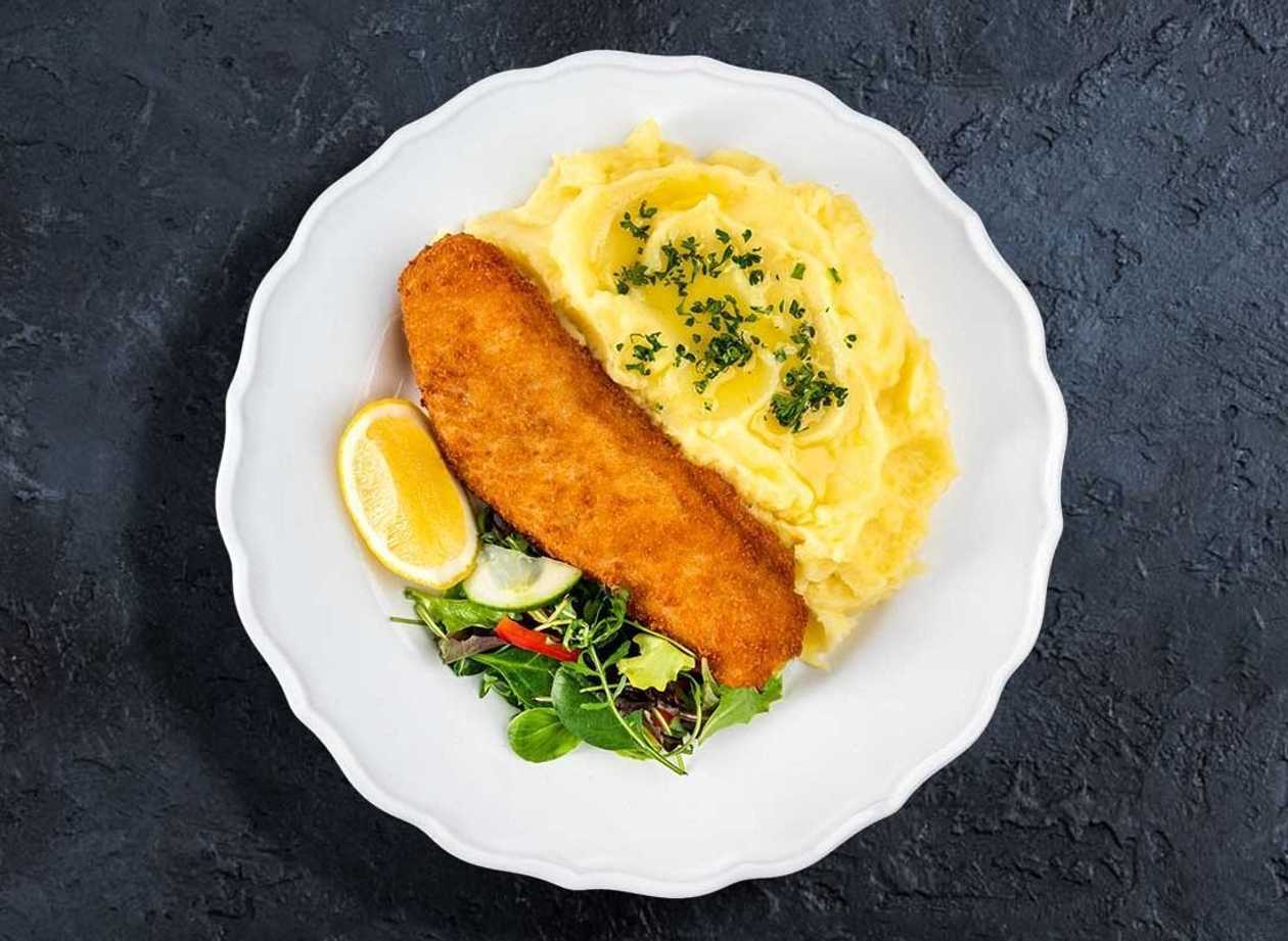 Fried Cod + Choice of Side Dish