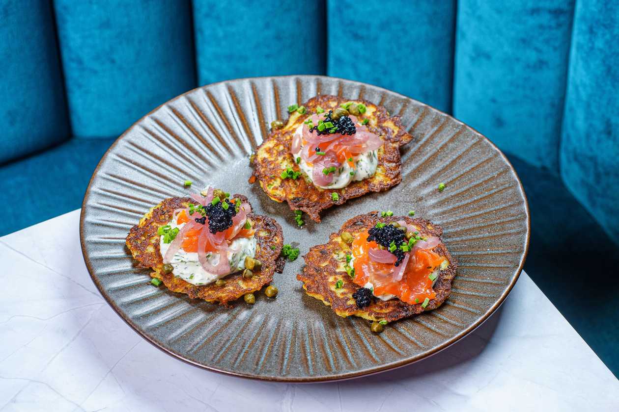 POTATO PANCAKE WITH PÄHKLA SALTED TROUT